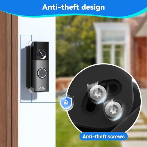 Adjustable Doorbell Mount Compatible with Ring, 2026 New Upgraded for Ring Battery & Wired Doorbell/Plus/Pro (2nd Gen New-est Model), 40° to 140° Wide-Angle Bracket, Home & Apartment Use in Kuwait