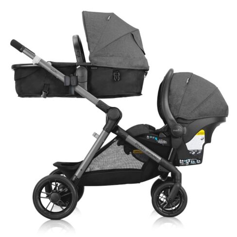 Pivot Xpand Modular Travel System with LiteMax Infant Car Seat with Anti-Rebound Bar (Ayrshire Black) in Kuwait