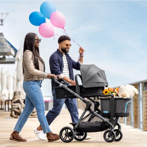 Pivot Xpand Modular Travel System with LiteMax Infant Car Seat with Anti-Rebound Bar (Ayrshire Black) in Kuwait