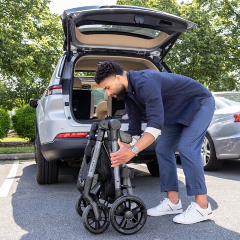 Pivot Xpand Modular Travel System with LiteMax Infant Car Seat with Anti-Rebound Bar (Ayrshire Black) in Kuwait
