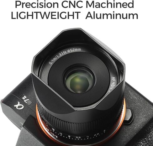 Metal Square Lens Hood for TTArtisan AF 40mm F2 AF 40mm f/2 40 F2 Camera Protection Accessory with Lens Cap (Black) in Kuwait