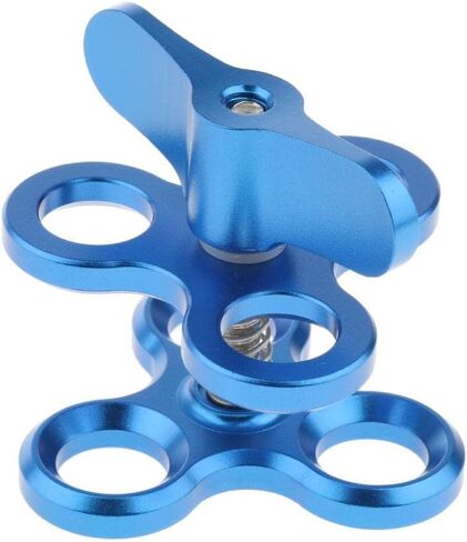 Clamp Diving Clamp 3 Holes Arm Diving Bracket Butterfly Diving Clamp Improved Holding Power Aluminum Alloy Construction in Kuwait