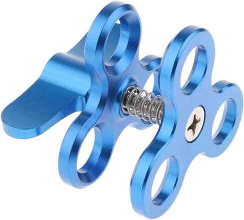 Clamp Diving Clamp 3 Holes Arm Diving Bracket Butterfly Diving Clamp Improved Holding Power Aluminum Alloy Construction in Kuwait