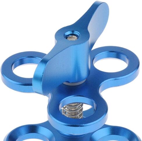 Clamp Diving Clamp 3 Holes Arm Diving Bracket Butterfly Diving Clamp Improved Holding Power Aluminum Alloy Construction in Kuwait