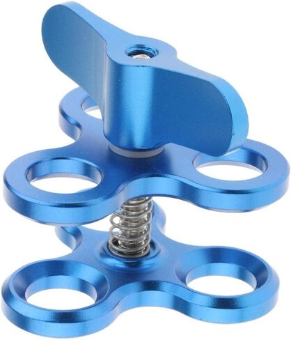 Clamp Diving Clamp 3 Holes Arm Diving Bracket Butterfly Diving Clamp Improved Holding Power Aluminum Alloy Construction in Kuwait