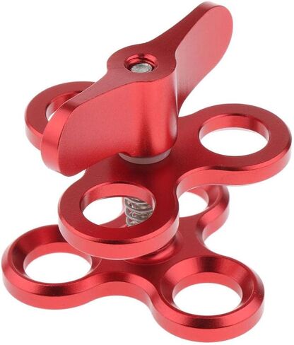 Clamp Underwater Accessories Ball Joint Arm Mount Adapter Butterfly Clip Triple Clamp Mount Scratch Resistant with Groove Suitable in Kuwait