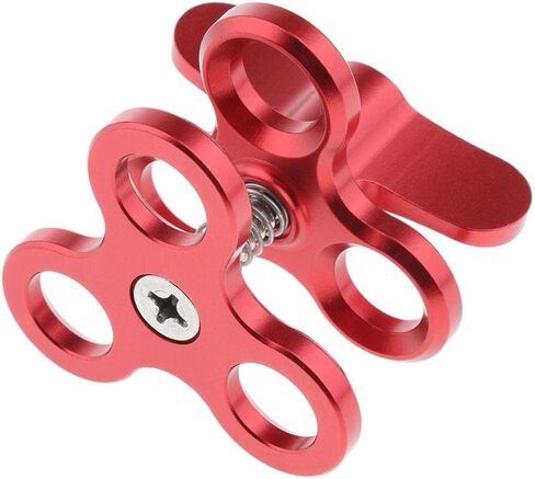 Clamp Underwater Accessories Ball Joint Arm Mount Adapter Butterfly Clip Triple Clamp Mount Scratch Resistant with Groove Suitable in Kuwait