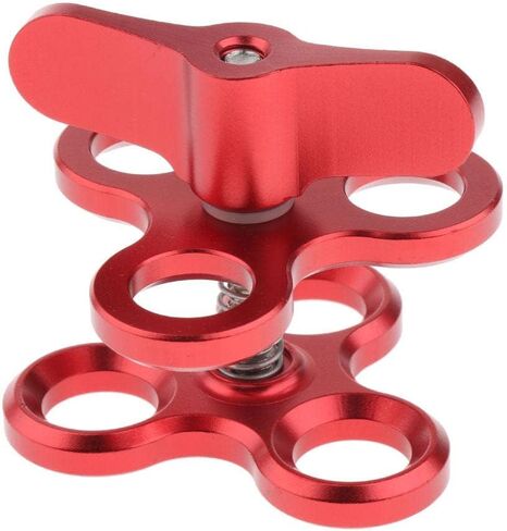 Clamp Underwater Accessories Ball Joint Arm Mount Adapter Butterfly Clip Triple Clamp Mount Scratch Resistant with Groove Suitable in Kuwait