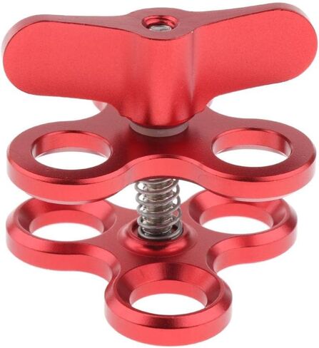 Clamp Underwater Accessories Ball Joint Arm Mount Adapter Butterfly Clip Triple Clamp Mount Scratch Resistant with Groove Suitable in Kuwait