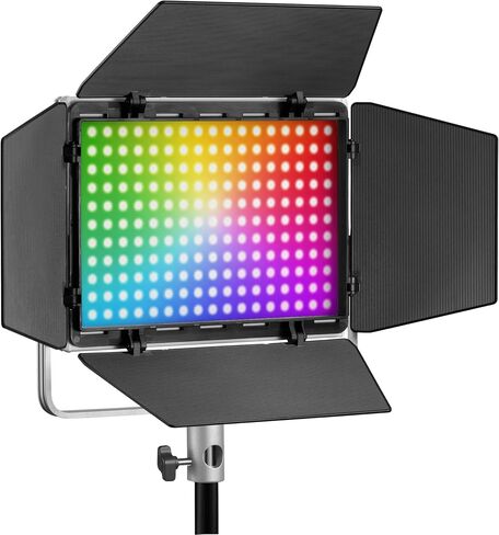 Godox Litemons RGB LED Light Panel, 60W Full-Color Video Light for Studio & Content Creators, 1800–10000K, CRI 96, App Control, NP-F Battery Ready, Barndoors & Case (LP600R) in Kuwait