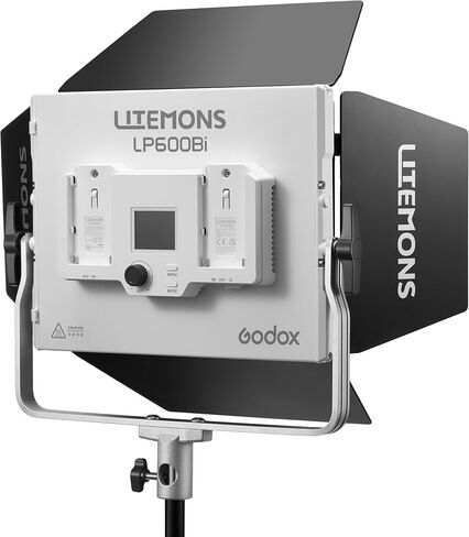 Godox Litemons RGB LED Light Panel, 60W Full-Color Video Light for Studio & Content Creators, 1800–10000K, CRI 96, App Control, NP-F Battery Ready, Barndoors & Case (LP600R) in Kuwait