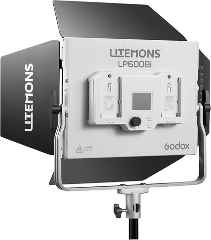 Godox Litemons RGB LED Light Panel, 60W Full-Color Video Light for Studio & Content Creators, 1800–10000K, CRI 96, App Control, NP-F Battery Ready, Barndoors & Case (LP600R) in Kuwait