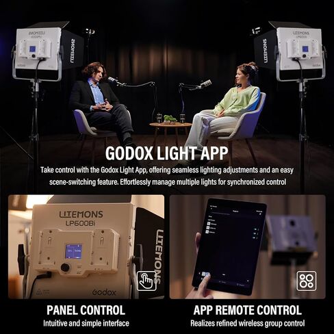 Godox Litemons LP600Bi 60W Bi-Color LED 2-Light Panel Kit in Kuwait