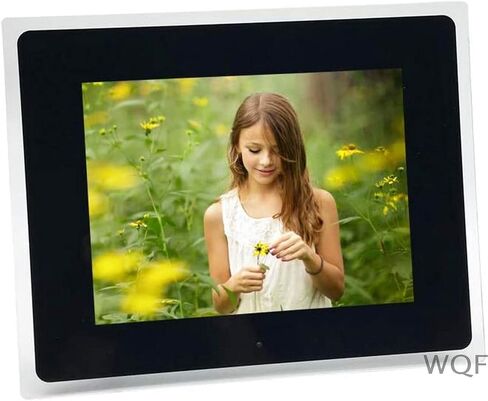 Digital Photo Frame, 10-Inch with Acrylic Frame Mp3 / Mp4 Player Multi-Function Advertising Machine Electronic Picture Frame Support Music Video Clock Calendar (Black) (Black) in Kuwait