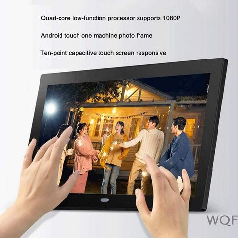 Digital Photo Frames 13 Inch Smart WiFi Hd 1280 * 800 Resolution Remote Advertising Machine with Touch Screen (Black) (Black) in Kuwait
