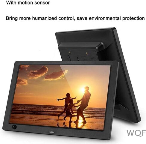 Digital Photo Frames 10 Inch Large-Screen with Motion Sensor, Photo/Video/Music Auto Playback 1280 * 800 Pixels Support USB Drive, Sd Card in Kuwait