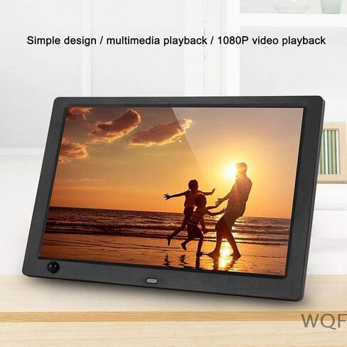Digital Photo Frames 10 Inch Large-Screen with Motion Sensor, Photo/Video/Music Auto Playback 1280 * 800 Pixels Support USB Drive, Sd Card in Kuwait