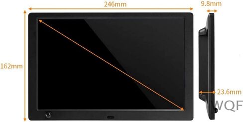 Digital Photo Frames 10 Inch Large-Screen with Motion Sensor, Photo/Video/Music Auto Playback 1280 * 800 Pixels Support USB Drive, Sd Card in Kuwait