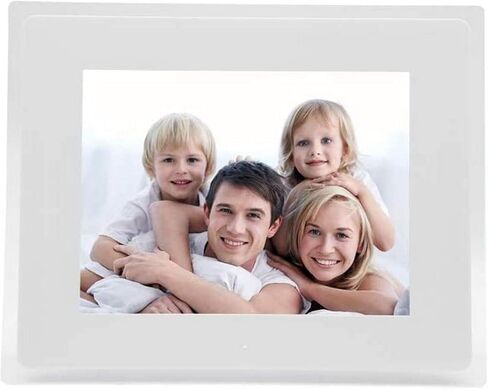 Digital Photo Frame, 10-Inch with Acrylic Frame Mp3 / Mp4 Player Multi-Function Advertising Machine Electronic Picture Frame Support Music Video Clock Calendar (Black) (White) in Kuwait