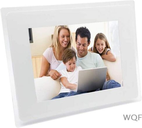 Digital Photo Frame, 10-Inch with Acrylic Frame Mp3 / Mp4 Player Multi-Function Advertising Machine Electronic Picture Frame Support Music Video Clock Calendar (Black) (White) in Kuwait