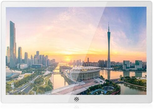 Photo 14-Inch High-Definition Digital Photo Frame Network Version Intelligent Digital Photo Frame 1280 * 800 High Resolution, Human Body Sensing Function, Electronic Photo Frame,White in Kuwait