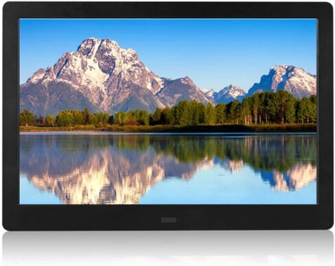 Photo 14-Inch High-Definition Digital Photo Frame Network Version Intelligent Digital Photo Frame 1280 * 800 High Resolution, Human Body Sensing Function, Electronic Photo Frame,White in Kuwait