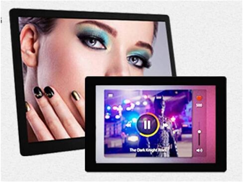 Photo 14-Inch High-Definition Digital Photo Frame Network Version Intelligent Digital Photo Frame 1280 * 800 High Resolution, Human Body Sensing Function, Electronic Photo Frame,White in Kuwait