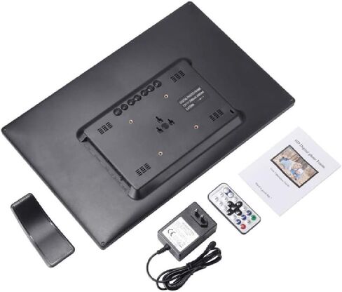 17.1 Inch Digital Picture Frame, Digital Photo Frame 1440x900 High Resolution Full IPS Display Music Video Player Calendar Alarm with Remote Control, Support USB and SD Card in Kuwait