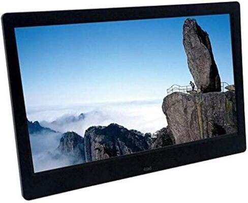 10 Inch IPS Full Viewing Angle Ultra-Thin Wall-Mounted Digital Photo Frame,Digital Picture Frame with Photo/Music/Video Player & Calendar Alarm Function for Gift (Black) (Black) in Kuwait