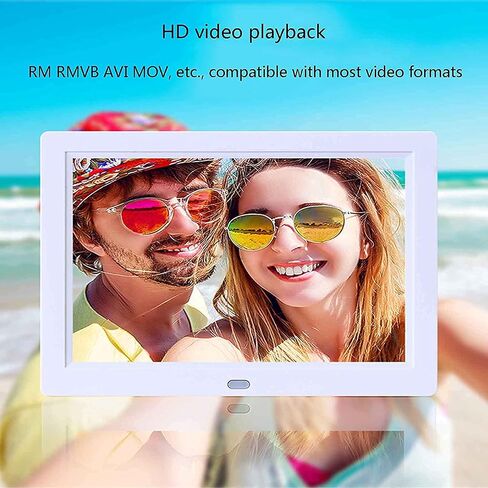 Digital Picture Frames Digital Photo Frame Led Display Photo/music/video Player Calendar, Support Usb Drive And Sd Card Digital Photo Frame photo frame digital (Black 8 inch) (White 8 inch+8G card) in Kuwait