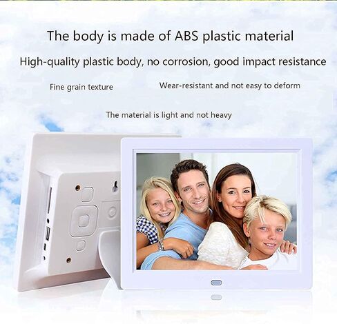 Digital Picture Frames Digital Photo Frame Led Display Photo/music/video Player Calendar, Support Usb Drive And Sd Card Digital Photo Frame photo frame digital (Black 8 inch) (White 8 inch+8G card) in Kuwait