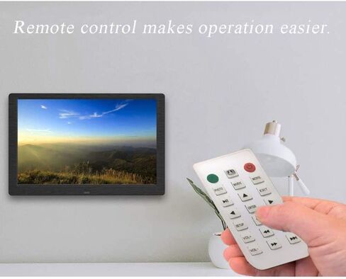 Digital Picture Frames Digital Photo Frame, 10.1 inch 1280 x 800 High Resolution FHD 16:10 IPS Photo/Music/Video Player Calendar Alarm with Remote Control, Support USB and SD Card photo frame dig in Kuwait