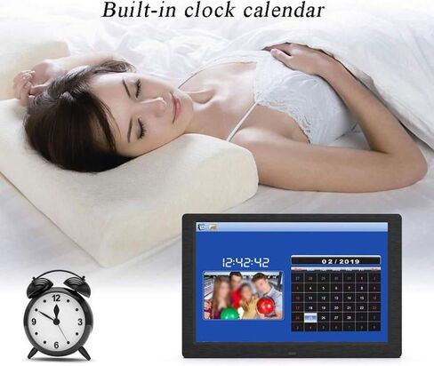 Digital Picture Frames Digital Photo Frame, 10.1 inch 1280 x 800 High Resolution FHD 16:10 IPS Photo/Music/Video Player Calendar Alarm with Remote Control, Support USB and SD Card photo frame dig in Kuwait