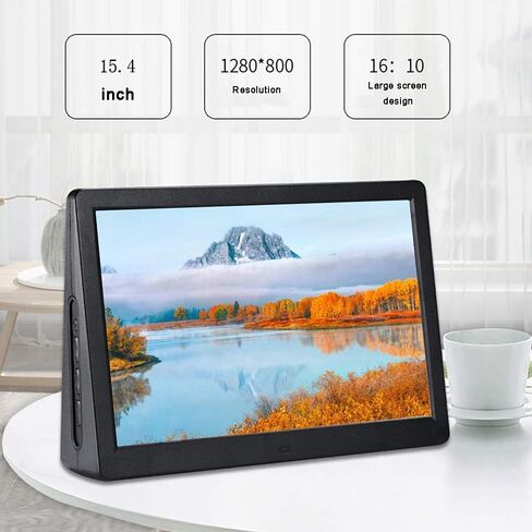 Digital Picture Frame, Digital Photo Frame 15.4 inch Double Sided Screen Photo Frame Home Video Player Advertising Player, Support Picture Music Video Slide Show, Calendar Clock Function in Kuwait