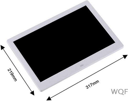 Digital Photo Frames 13 Inch 1280 * 800 Hd Resolution with Remote Remote Control Automatically Playing Video Music (White) (White) in Kuwait