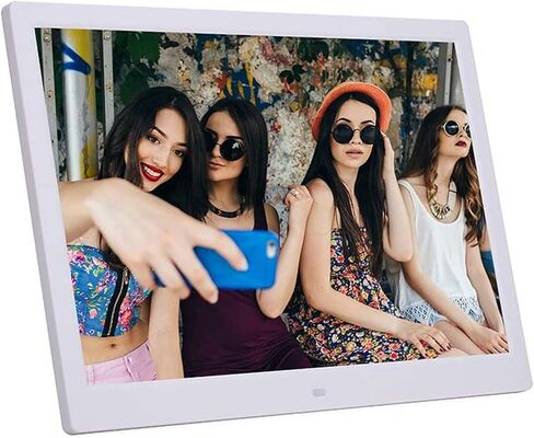 Digital Photo Frame, 17-Inch 1920 * 1080 High Resolution with Hdmi, USB,Sd/Sdhc/Mmc-Card Slot, Mp3 / Mp4 Player Machine Electronic Picture Frame (White) (White) in Kuwait