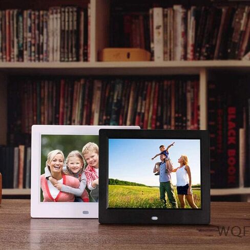 Digital Photo Frames 8 Inch Hd Electronic Photo Frame Insert U Disk Automatically Play Pictures Video Music (Black) (Black) in Kuwait