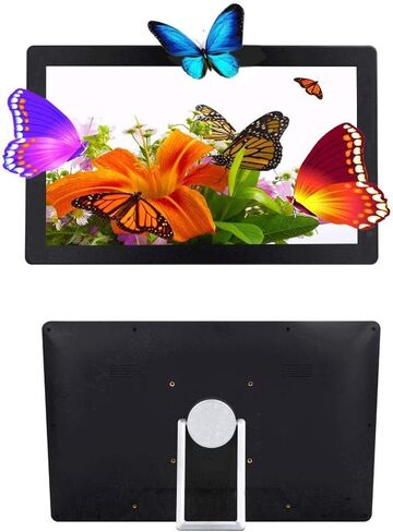 Digital Photo Frame 18.5 Inch Digital Picture Frame 1366 * 768 High Resolution 16:9 FHD Screen Image Preview Video Calendar Clock Auto On/Off Timer Gift in Kuwait