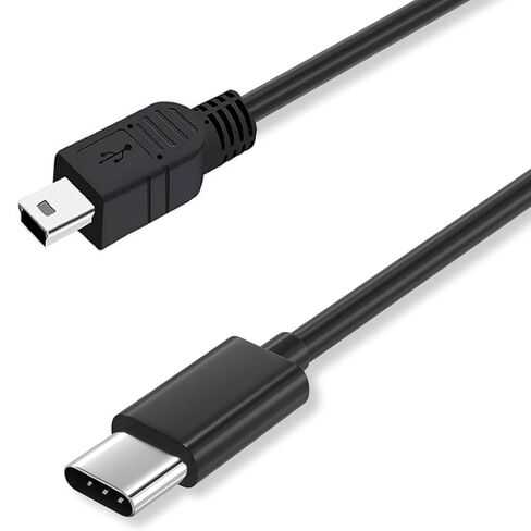 USB-C to Mini USB Cable,Digital Camera Charger Data Transfer Cord | Photo & Video Sync Cable, iPhone 15, Mac & PC, Canon EOS Rebel T7 T6 T5i PowerShot, Nikon DSLR D90 D610 in Kuwait