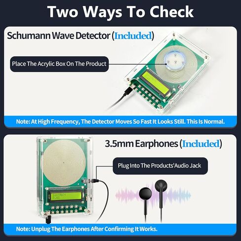 Frequency Generator for Healing – 7.83Hz Schumann Resonance | Sound Therapy Device with Acrylic Case for Sleep aid, Meditation, Stress Relief & Yoga (0.01Hz–200kHz) in Saudi Arabia