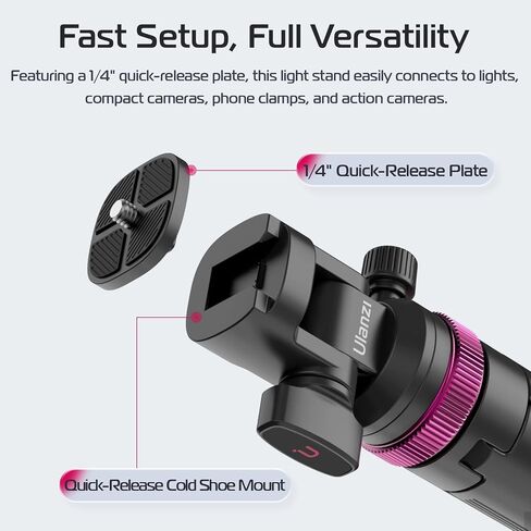 ULANZI MT-89 82" Extendable Tripod Aluminum with MA07 Magnetic Phone Tripod Mount in Kuwait