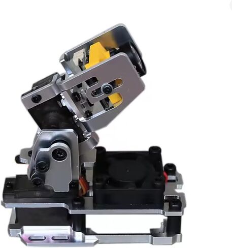 Dual Axis Gimbal Bracket Camera Mount with Servo for FPV RC Model Aircraft | 4.8-5V 9G Servo Pan/Tilt Platform with Cooling Fan and 2PCS Servo for FPV Drone Head Tracker in Kuwait