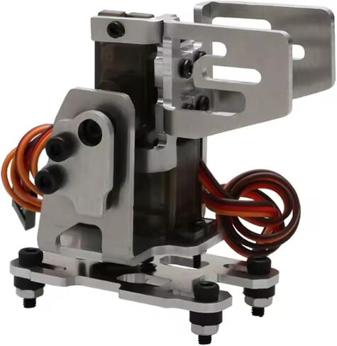 Dual Servo Gimbal Bracket Camera Pan-Tilt Stand for FPV RC Model Aircraft | DC 4.8-5V Servo Controlled 29x29mm Camera Holder with 2PCS 9G Steering Gear Servo in Kuwait