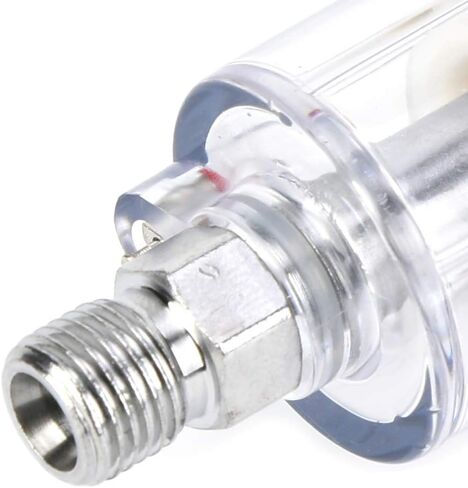 1/4in Inline Filter and Pressure Regulator, Aluminum Alloy, Moisture and Oil Trap for Paint Spray Gun Compressors in Kuwait