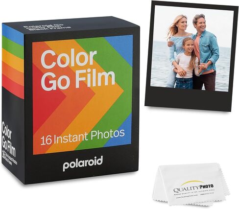 Polaroid Go Color Film, Black Frame + Quality Photo Microfiber Cloth (Compatible with Polaroid Go Cameras) (2 Pack (32 Films)) in Saudi Arabia