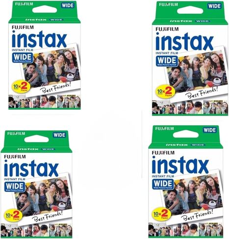Fujifilm Instax Wide Instant Film Twin Pack - 4 Wide Pack (80 Sheets) in Kuwait