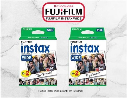 Fujifilm Instax Wide Instant Film Twin Pack - 4 Wide Pack (80 Sheets) in Kuwait