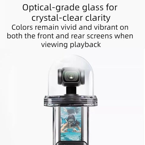 DJI Pocket 4 Waterproof Case,Housing Protective Housing Shell for DJI Pocket 4 Diving Accessories-Transparent,60-Meter in Kuwait