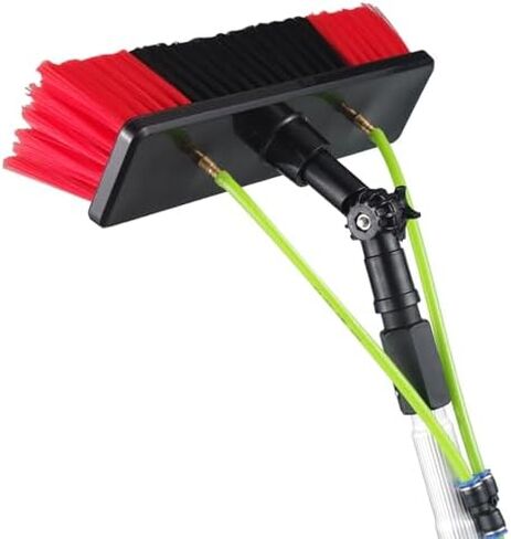 Solar Panel Cleaning Brush with 5-12m Water Fed Pole Kit, 30/50cm Outdoor Window Cleaning Brush, Efficient Water Fed Pole for Solar and Window Cleaning in Kuwait