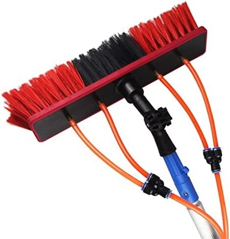 Telescopic Water Fed Window Cleaning Brush Kit312m Extendable Pole for Solar Panel & Glass CleaningRotating Brush for Efficient Household & Outdoor Use in Kuwait